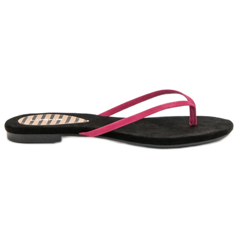 SHELOVET Des tongs classiques le noir rose