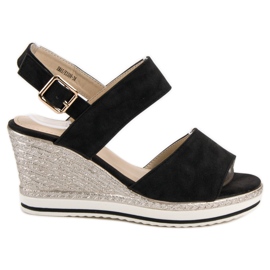 SHELOVET Sandales noires claires