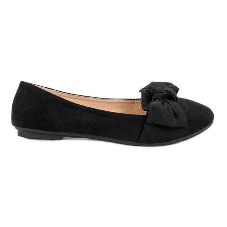 Queen Vivi Ballerines en daim le noir