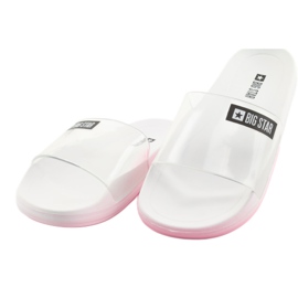 Sandales pour femmes Big Star 274A258 blanc noir