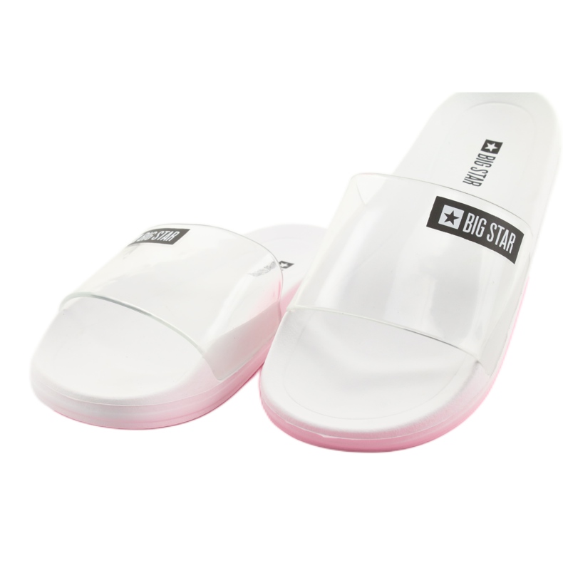 Sandales pour femmes Big Star 274A258 blanche le noir