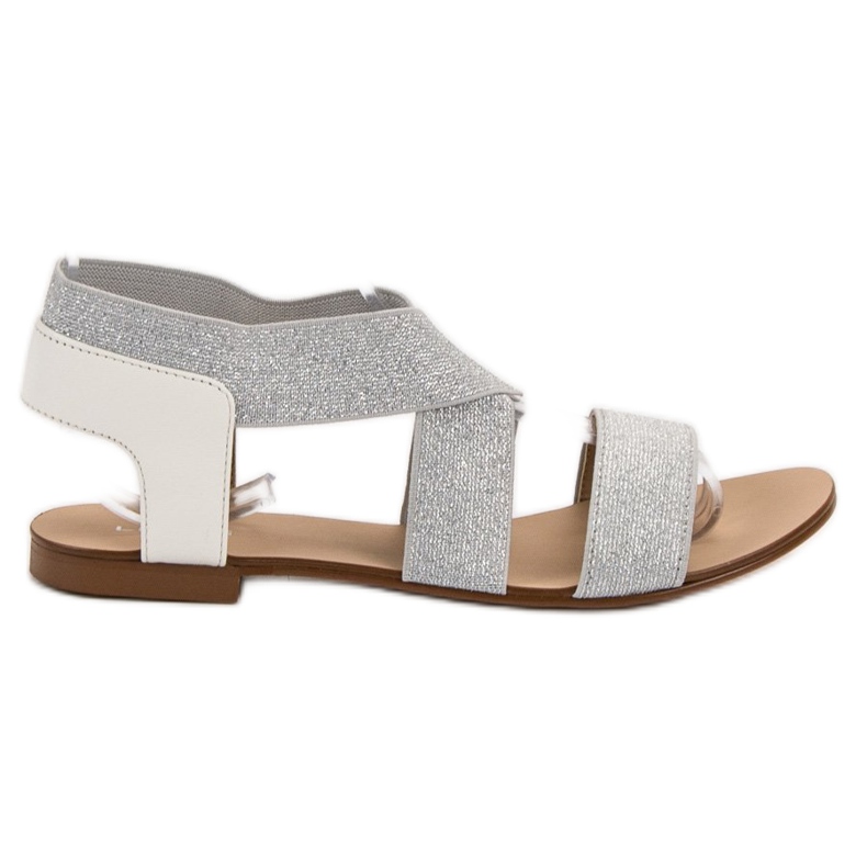 SHELOVET Sandales plates élégantes gris