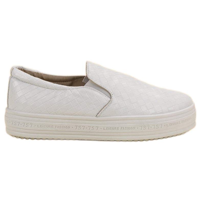 SHELOVET Baskets à enfiler blanches