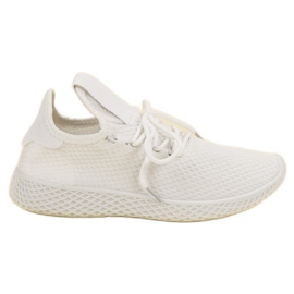 SHELOVET Chaussures de sport textiles à enfiler blanc