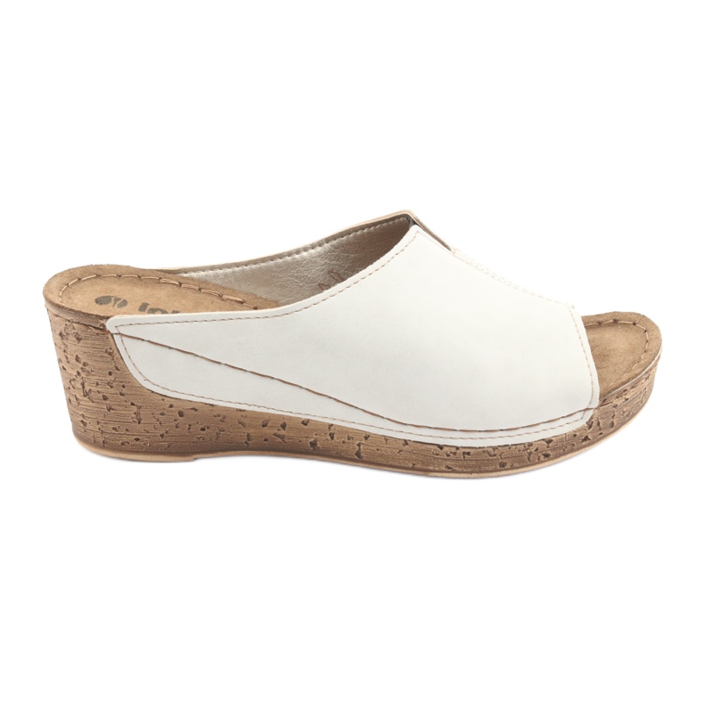 Chaussons femme compensés Inblu NG002 beige