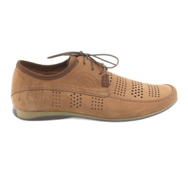 Chaussures de sport pour hommes Riko 694 marron clair brun