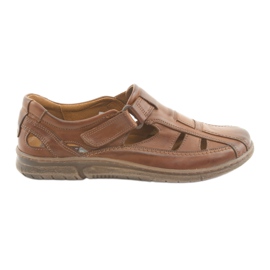 Sandales confort homme Riko 458 marron brun Sandales confort homme Riko 458 marron brun