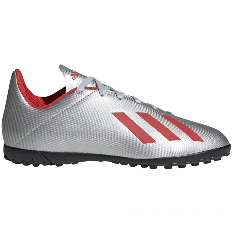 Chaussures de foot Adidas X 19.4 Tf Jr F35348 rouge argent