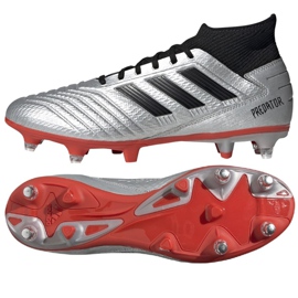 Chaussures de foot Adidas Predator 19.3 Sg M F99992 multicolore argent