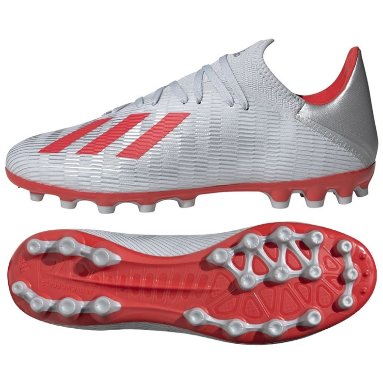 Chaussures de foot Adidas X 19.3 Ag M F35336 multicolore argent