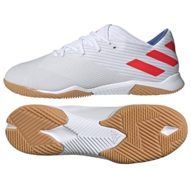 Chaussures d'intérieur adidas Nemeziz Messi 19.3 En M F34431 blanc blanc