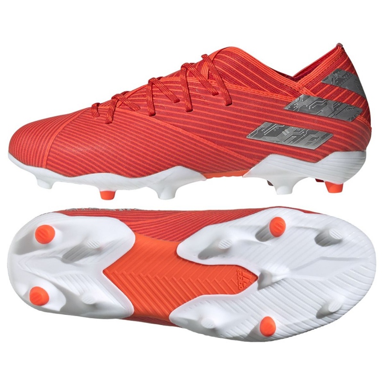 Les chaussures de football adidas Nemeziz 19.1 Fg Jr F99955 rouge rouge
