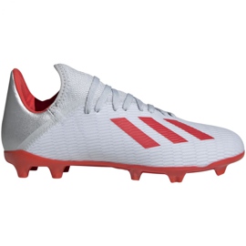 Chaussures de foot Adidas X 19.3 Fg Jr F35365 multicolore argent Chaussures de foot Adidas X 19.3 Fg Jr F35365 multicolore argent
