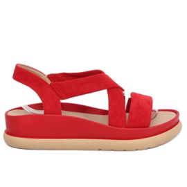 Sandales femme rouges G-199 Rouge
