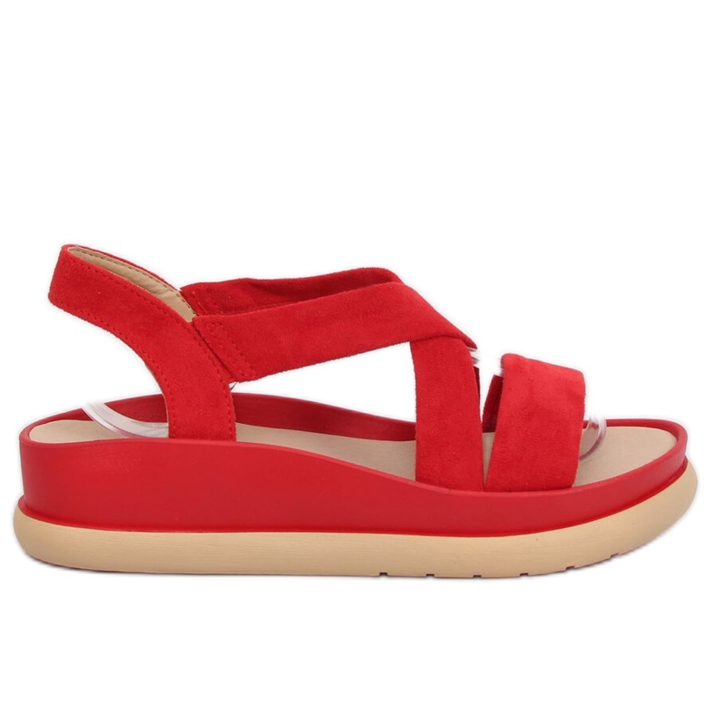 Sandales femme rouges G-199 Rouge