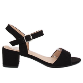 Sandales à talons noires 8103 Noir