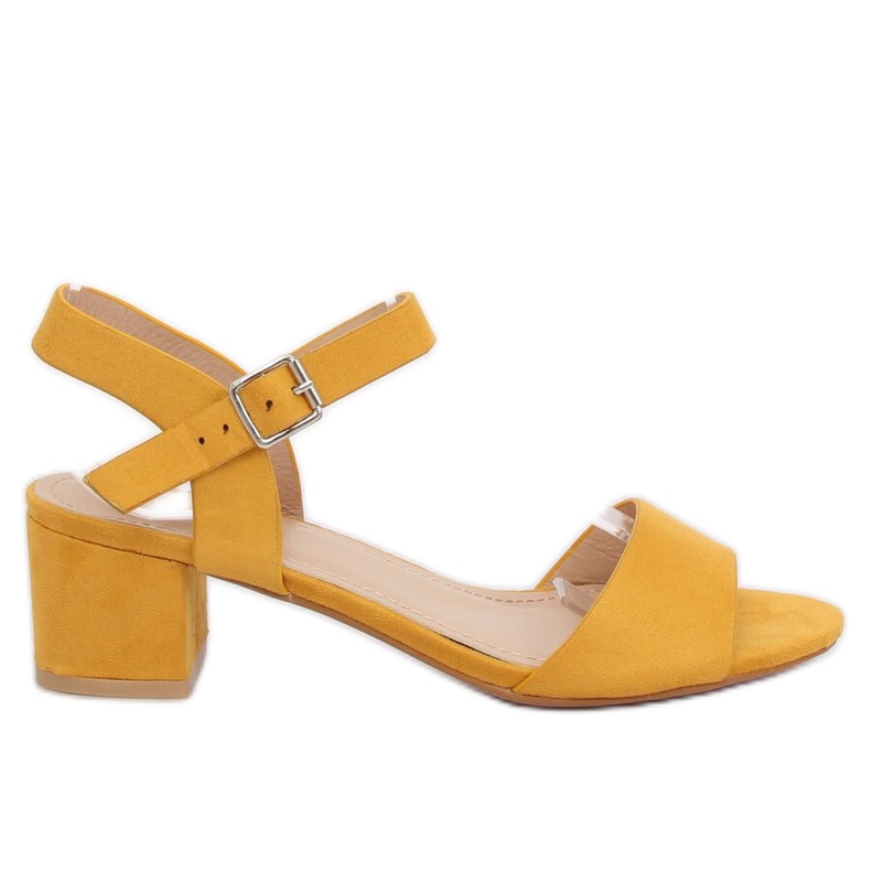 Sandales à talons jaunes 8103 Jaune