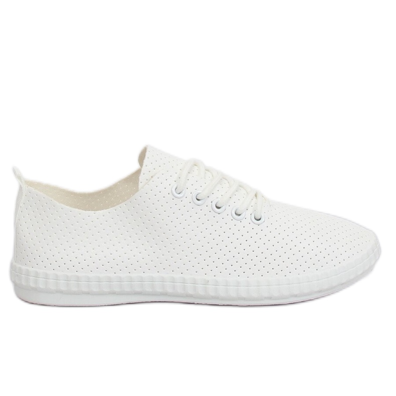 Baskets blanches pour femmes B111-17 Allwhite