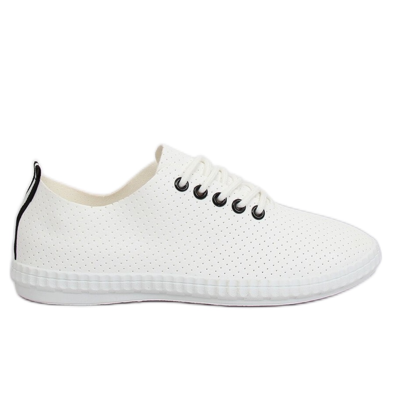 Baskets femme noires et blanches B111-17 BLANC / NOIR