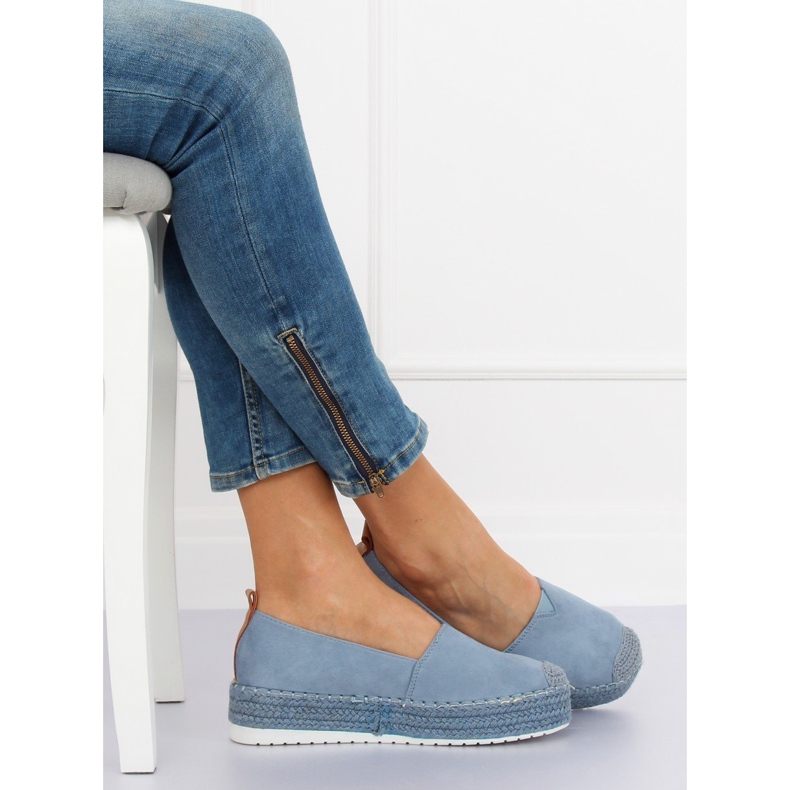 Espadrilles sur les talons bleus BL247 Blue II-GAT