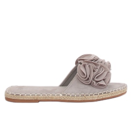 Gris Chaussons femme gris L2777 Gris brun Gris Chaussons femme gris L2777 Gris brun