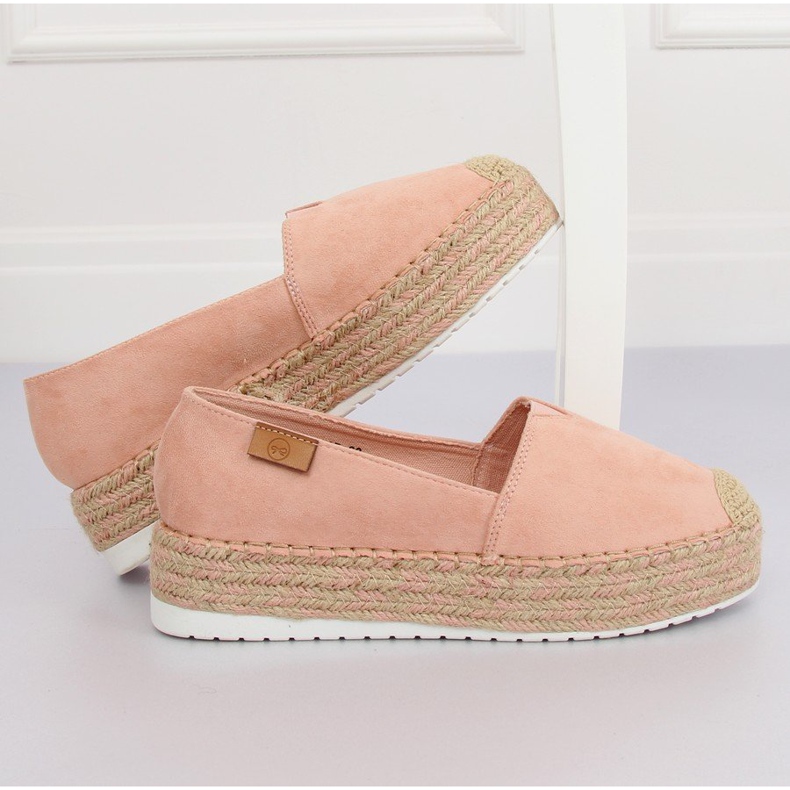 Espadrilles sur le BL267 Pink II-GAT rose à semelles hautes