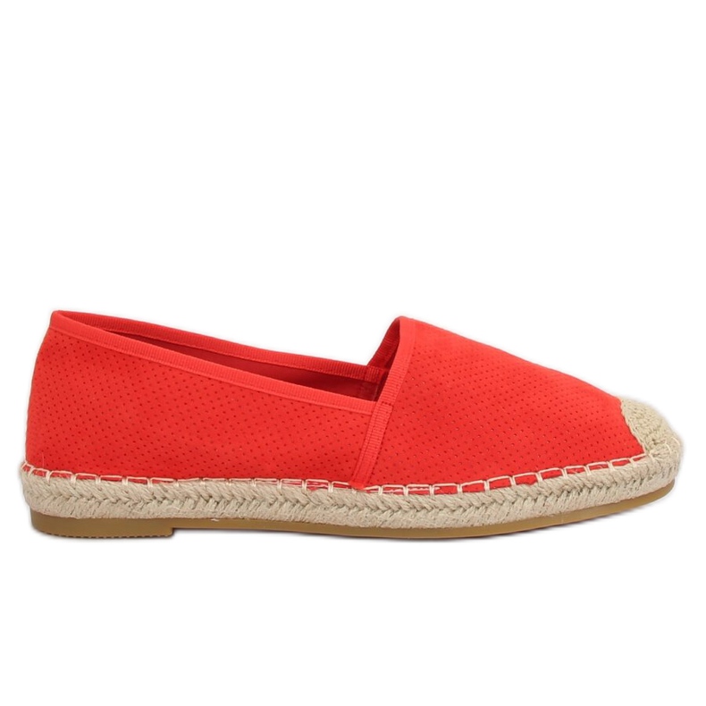 Espadrilles femme rouges 4855 Corail