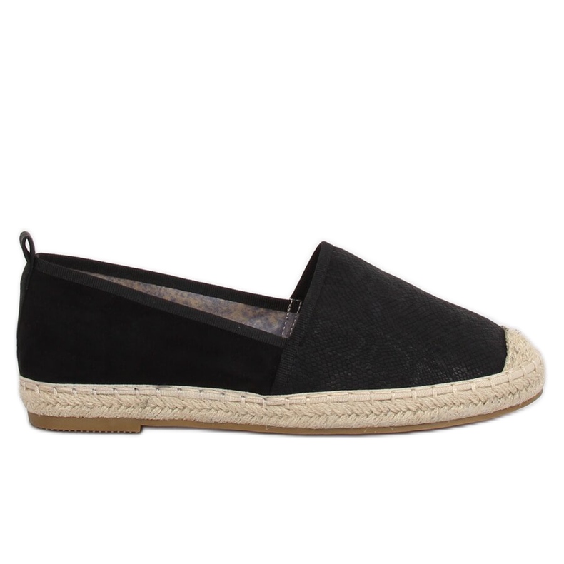 Espadrilles noires pour femmes A629-ESP-1 Noir le noir