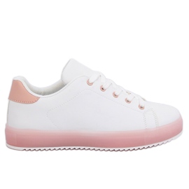 Baskets femme blanches et roses 9118 Rose Baskets femme blanches et roses 9118 Rose