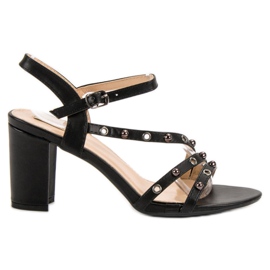 Jumex sandales sur un bar le noir Jumex sandales sur un bar le noir