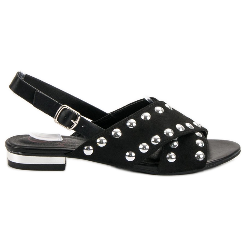 Kylie Sandales noires fermées par une boucle le noir