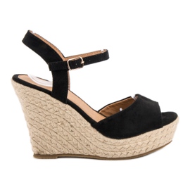 Sandales noires le noir