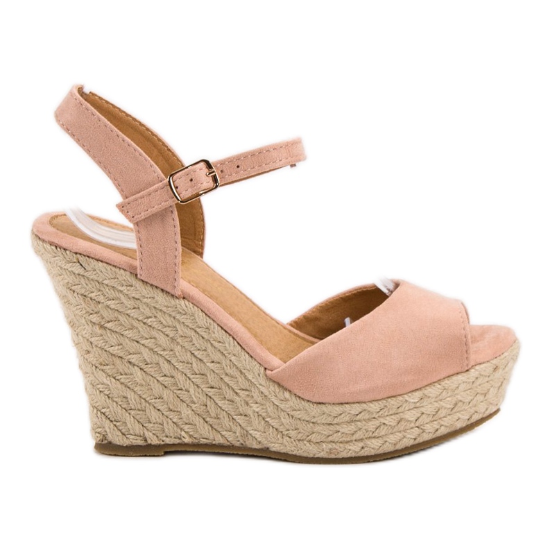 Sandales poudre rose