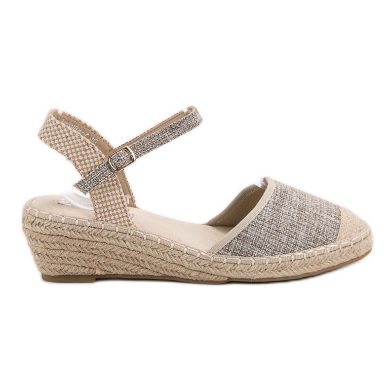 Best Shoes Espadrilles Compensées gris