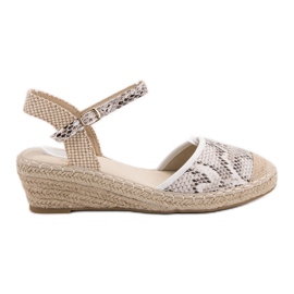Best Shoes Espadrilles Compensées brun
