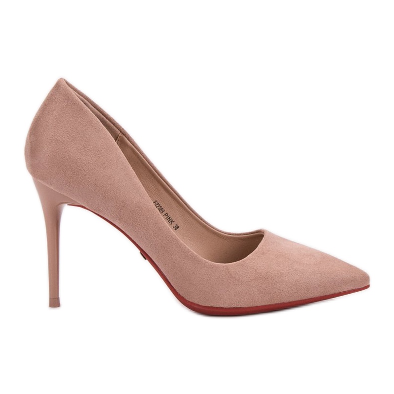 Jumex Talons en daim rose