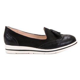 SDS Mocassins noirs à la mode le noir