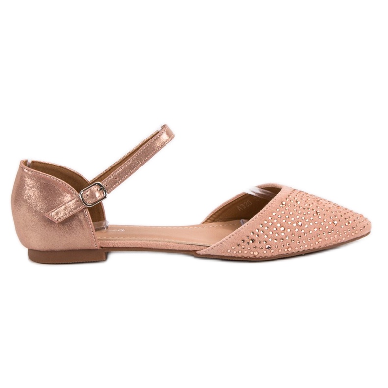 Primavera Ballerines Fixées Avec Oxyde De Zirconium rose