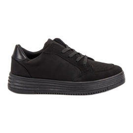 SDS Chaussures de sport en daim noir