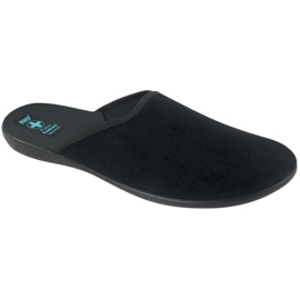 Chaussons Velours Côtelé Homme Adanex noir