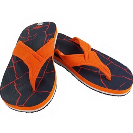 Chaussons 4F M H4L19 KLM004 30S bleu marine foncé orange