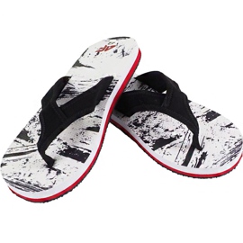 Chaussons 4F H4L19 KLM004 90A blanche le noir multicolore