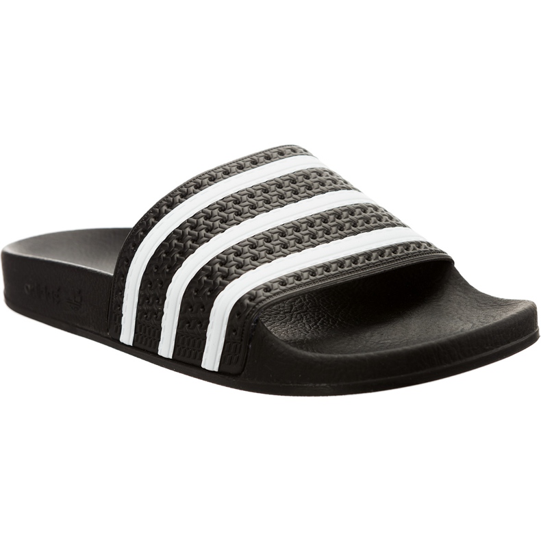 Adidas Adilette 647 blanche le noir