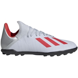 Chaussures de foot Adidas X 19.3 Tf Jr F35358 blanc blanc