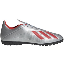 Chaussures de foot Adidas X 19.4 Tf M F35344 multicolore argent