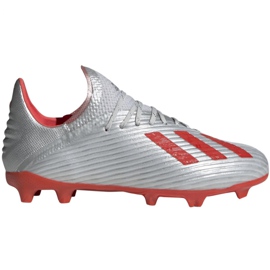 Chaussures de foot Adidas X 19.1 Fg Jr F35683 gris gris Chaussures de foot Adidas X 19.1 Fg Jr F35683 gris gris