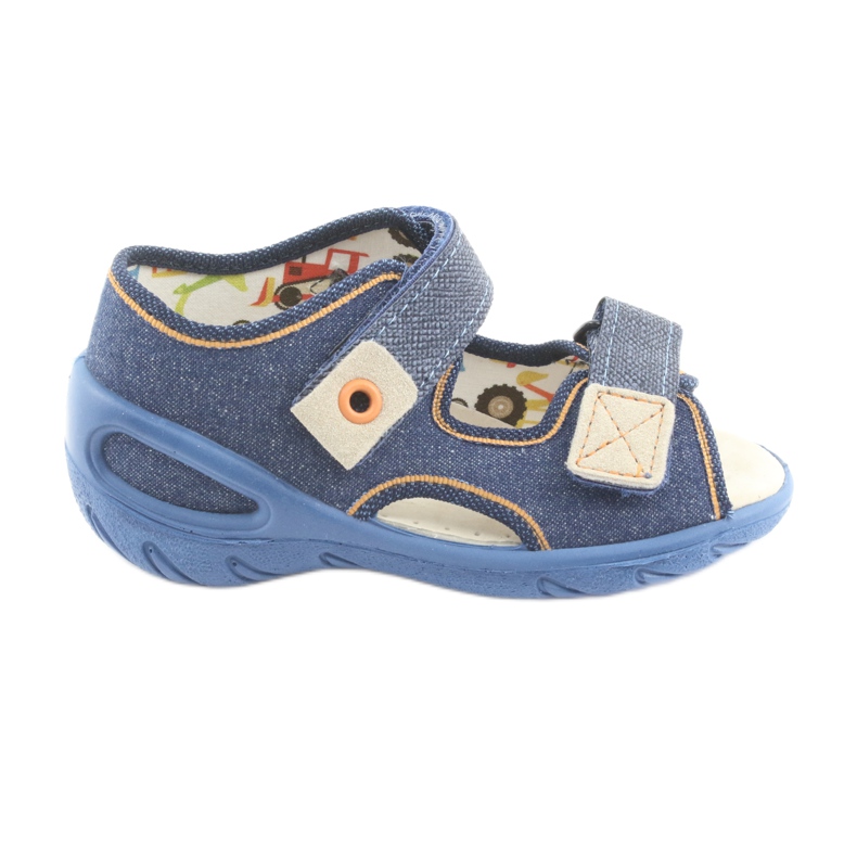 Befado chaussures pour enfants pu 065P126 brun bleu marin