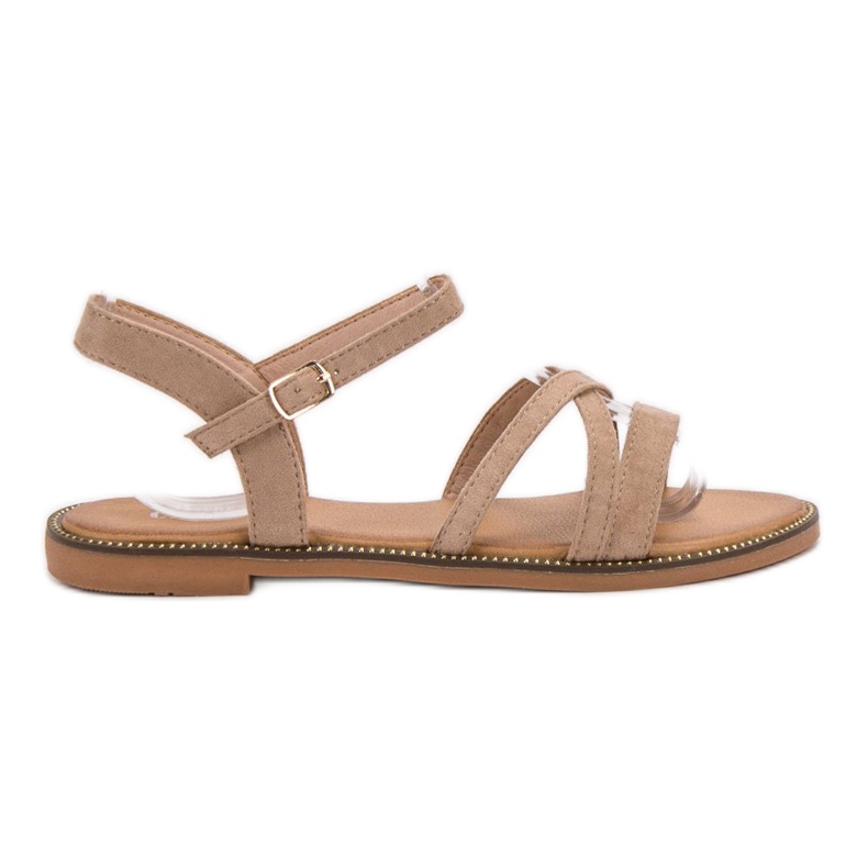 Ch. Creation Sandales en daim brun