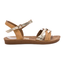 SHELOVET Sandales confortables brun