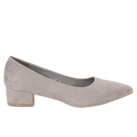 Gris Escarpins talons bas gris CC205P Gris